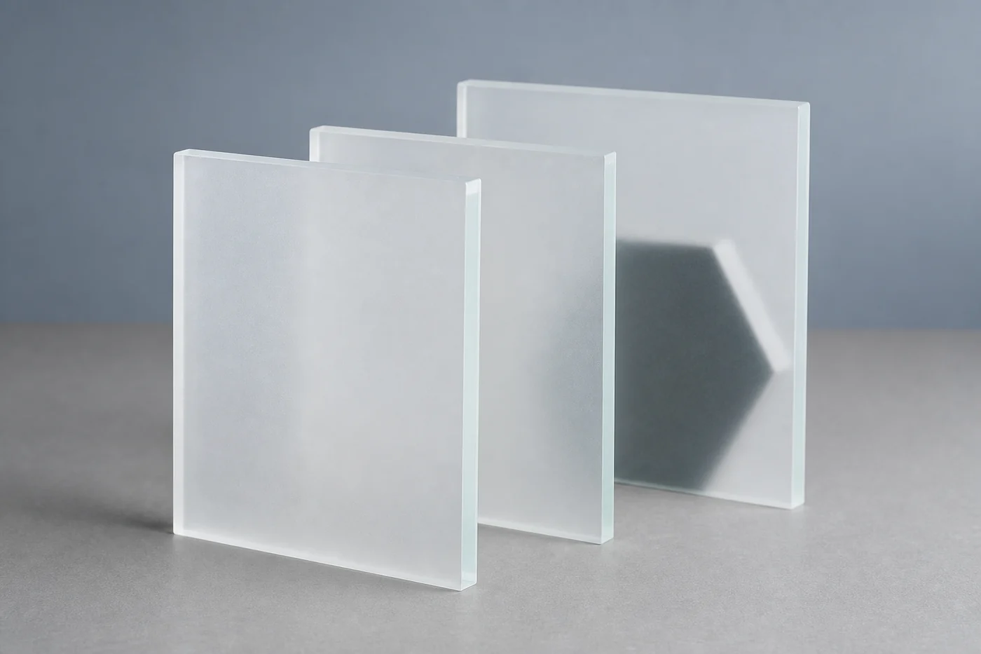 Frosted translucent cast acrylic sheets